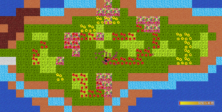 魔法の園囿のゲーム画面「マップ」
