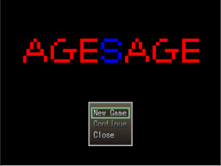 AGESAGEのゲーム画面「タイトル画面です。」