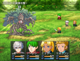 星に継ぐのゲーム画面「クリティカルが発生すると連撃が発生します」