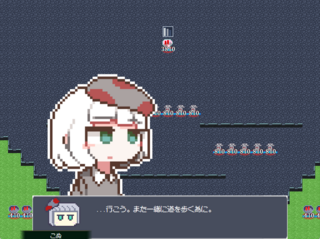 MushWarsのゲーム画面「ザサとこぬ。二人の絡み」