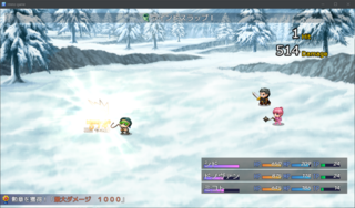 Eternal Dragon -Crystals-のゲーム画面「戦闘画面１」