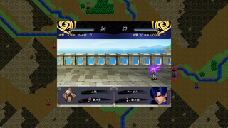 叛逆の守護者(体験版)のゲーム画面「戦闘画面」