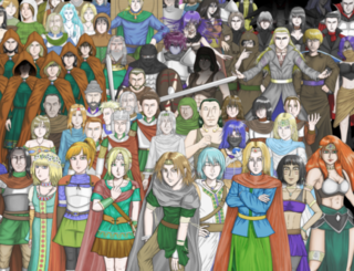 Dé Danann(デ・ダナン)のゲーム画面「自作キャラクター約90」