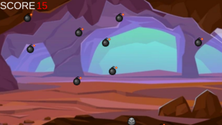 BOMB AVALANCHEのゲーム画面「避けろ！」