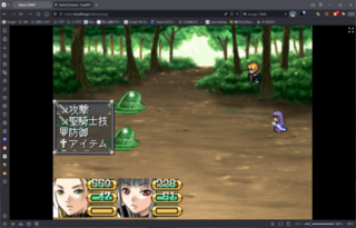 EternalFantasia(ブラウザ版)のゲーム画面「戦闘シーン」