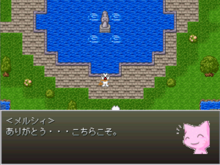 AGESAGE２のゲーム画面「前作との絡みがあります。」