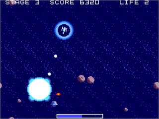 岩石地帯のゲーム画面「」
