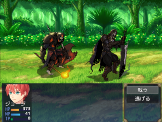OTA'S ETERNAL NIGHT 体験版のゲーム画面「戦闘画面」