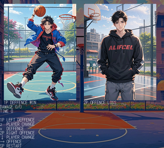BASKETBALL1on1HERO2025_6のゲーム画面「ゲーム画面」