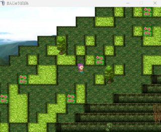 まんじゅうばばあのゲーム画面「山」