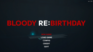 BLOODY RE:BIRTHDAYのゲーム画面「タイトル画面」