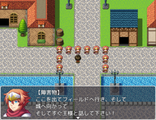 クソゲー~わんことうさぎ~のゲーム画面「障害物」