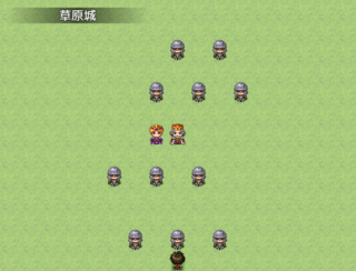 クソゲー~わんことうさぎ~のゲーム画面「城」