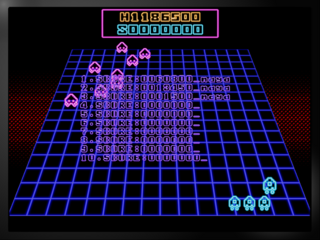 NEONATTACK01（ネオンアタックゼロワン）のゲーム画面「オンラインスコアランキング」