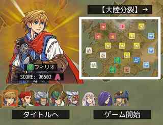 一画面ウォーゲーム２のゲーム画面「１０人の主導者からプレイヤーを選択」