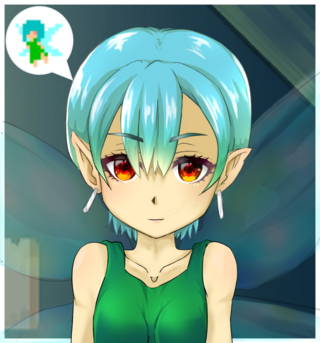 剣と旅立ちから脱出ゲームのゲーム画面「妖精をイラスト化（お絵かき）」