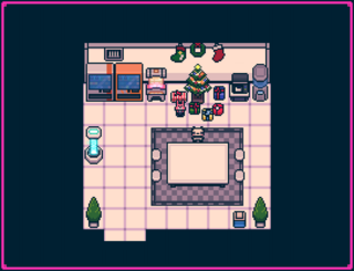 LUNATIC CONVERSIONのゲーム画面「【食堂】」