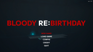 BLOODY RE:BIRTHDAYのゲーム画面「タイトル画面」