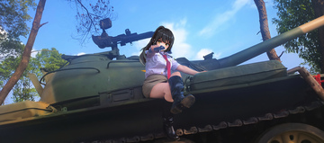 制作者によるゲームキャラクターのコスプレ