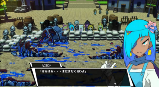 勇者様は男の娘！？のゲーム画面「街を巨大な虫の群れが襲う」