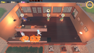 ラミ:コードとコーヒー（体験版）のゲーム画面「カフェのゲームプレイ」