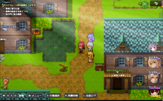 メービウスの迷宮 Version 2のゲーム画面「親切な進行表示で迷わず冒険」