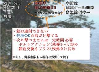 さいごの射手の銀弾はのゲーム画面「基本操作の説明4」