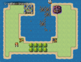 ただの王道なる物語のゲーム画面「フィールド」