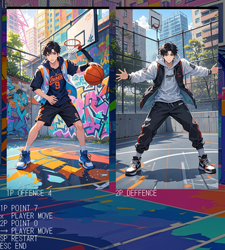 BASKETBALL1on1HERO2025_9のゲーム画面「ゲーム画面」