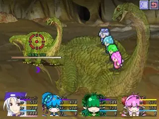HEROSのゲーム画面「戦闘画面」