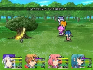 HEROSのゲーム画面「戦闘画面」