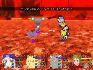 HEROSのゲーム画面「戦闘画面」