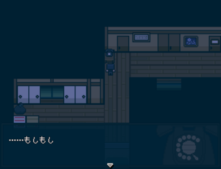 しずめのゲーム画面「【廊下】」