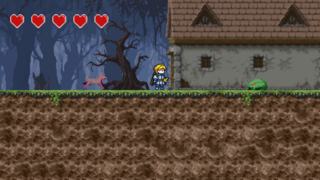 UNDEAD SLAYERのゲーム画面「生き返り人を襲う動物たち」