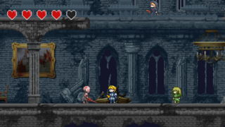 UNDEAD SLAYERのゲーム画面「生き返り人を襲う人間たち」