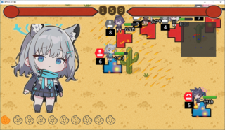アビドスSOS!-拠点防衛大作戦- プロト版 V2のゲーム画面「スキル発動!」