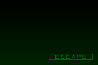 SHALLOW DUNGEONのゲーム画面「「ESCAPE」を選択すると逃走」