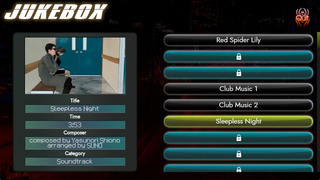 紅蜘蛛/Red Spider リマスター版のゲーム画面「JUKEBOX」