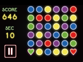 NEON DOTSのゲーム画面「ゲーム画面２」