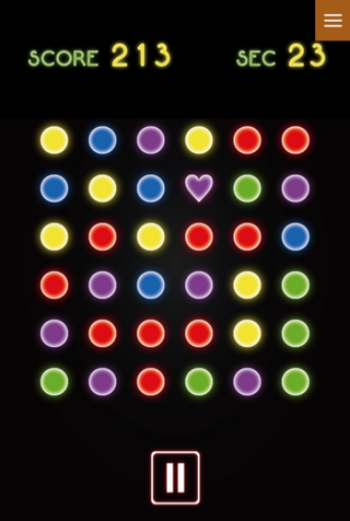 NEON DOTSのゲーム画面「ゲーム画面（SP）」