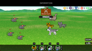Return to the Wildlifeのゲーム画面「戦闘シーン」