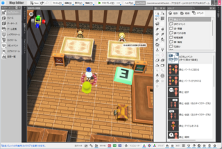 ３０分でクリアできるゲームのゲーム画面「制作画面」