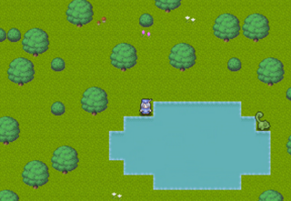 SUMMERのゲーム画面「森」