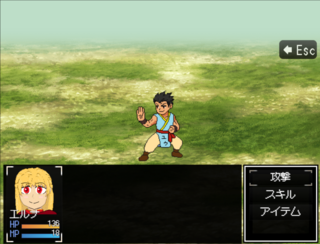 β版Sprit of：のゲーム画面「戦闘画面」