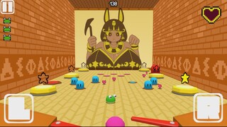 壁画娘のピンボールのゲーム画面「プレイ画面」