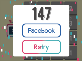 THREESのゲーム画面「結果画面」