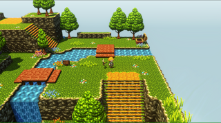 Dr.バキンのモンスター ~バキモンたちの反乱~のゲーム画面「2Dと3Dのハーモニー」