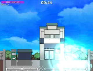 猛暑道中記のゲーム画面「枯渇した自販機」