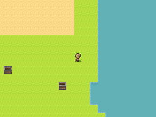 伝説の焼肉を求めてのゲーム画面「探索中。伝説の焼肉はどこ?」