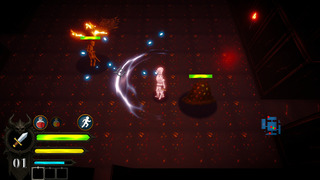 Qliphothのゲーム画面「ダンジョンを攻略」